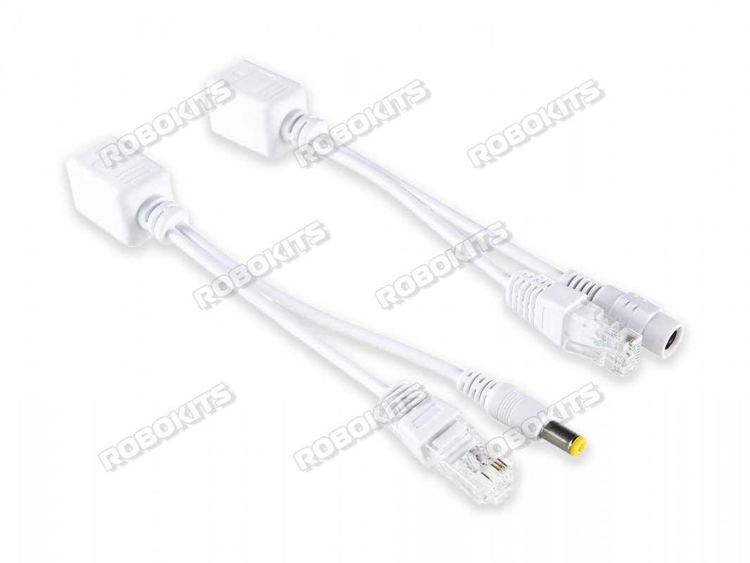 Passive Power Over Ethernet (PoE) Injector & Splitter Cable Adapter