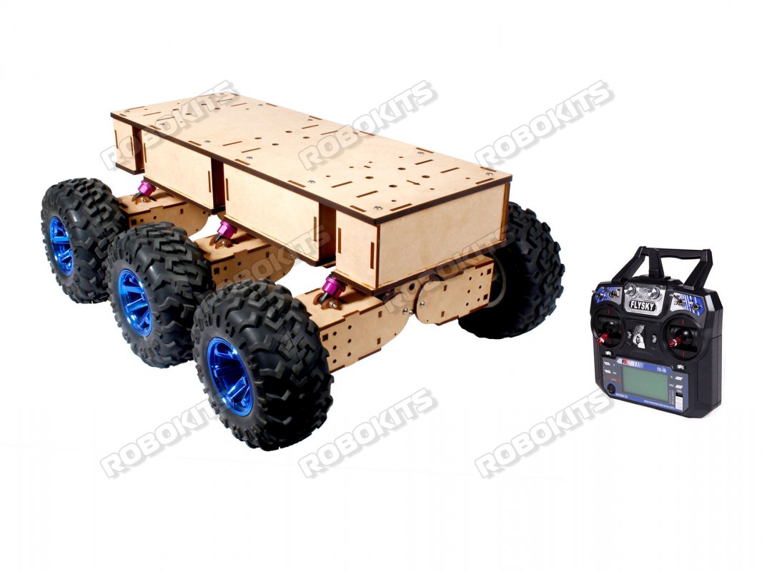All Terrain Robot , 6 wheel drive with independent wheel suspension - Ready to use with 1Km Range of radio controller