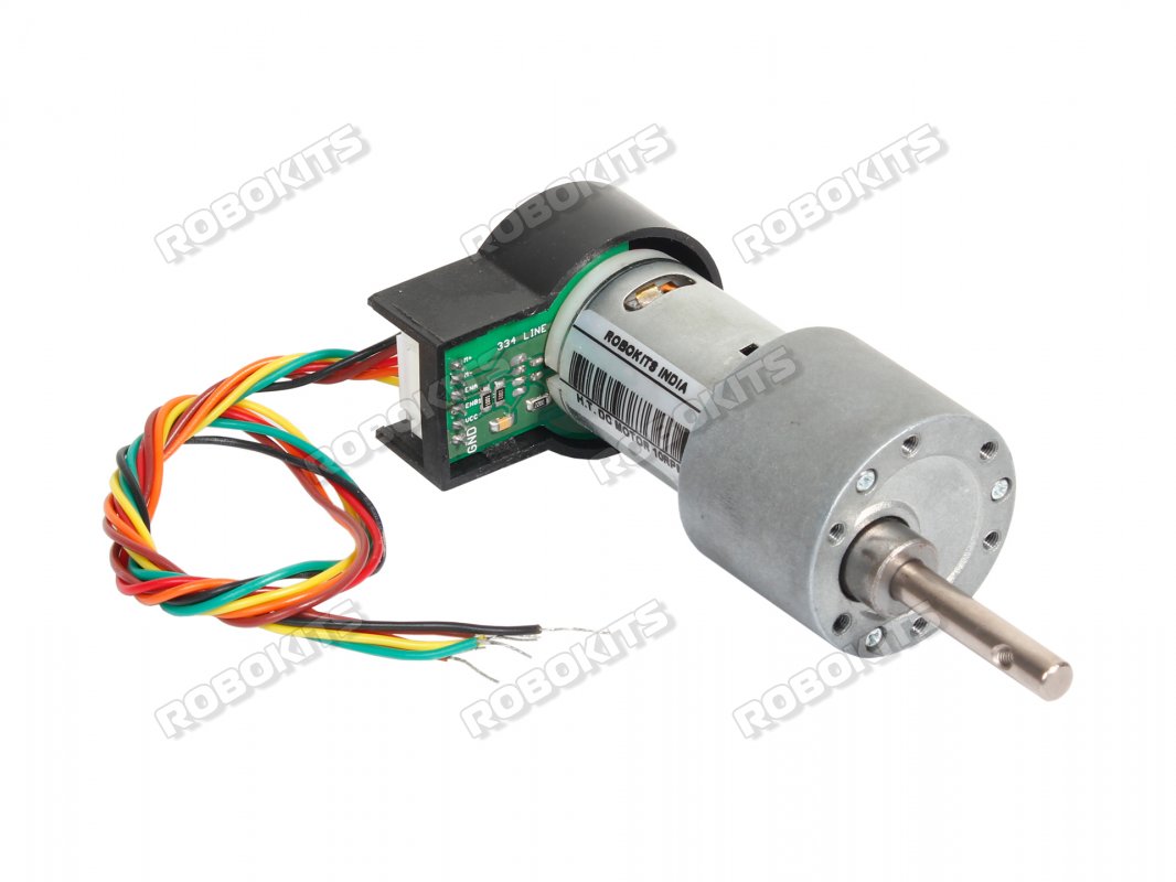 High torque High precision Encoder DC geared Motor 12V 60RPM