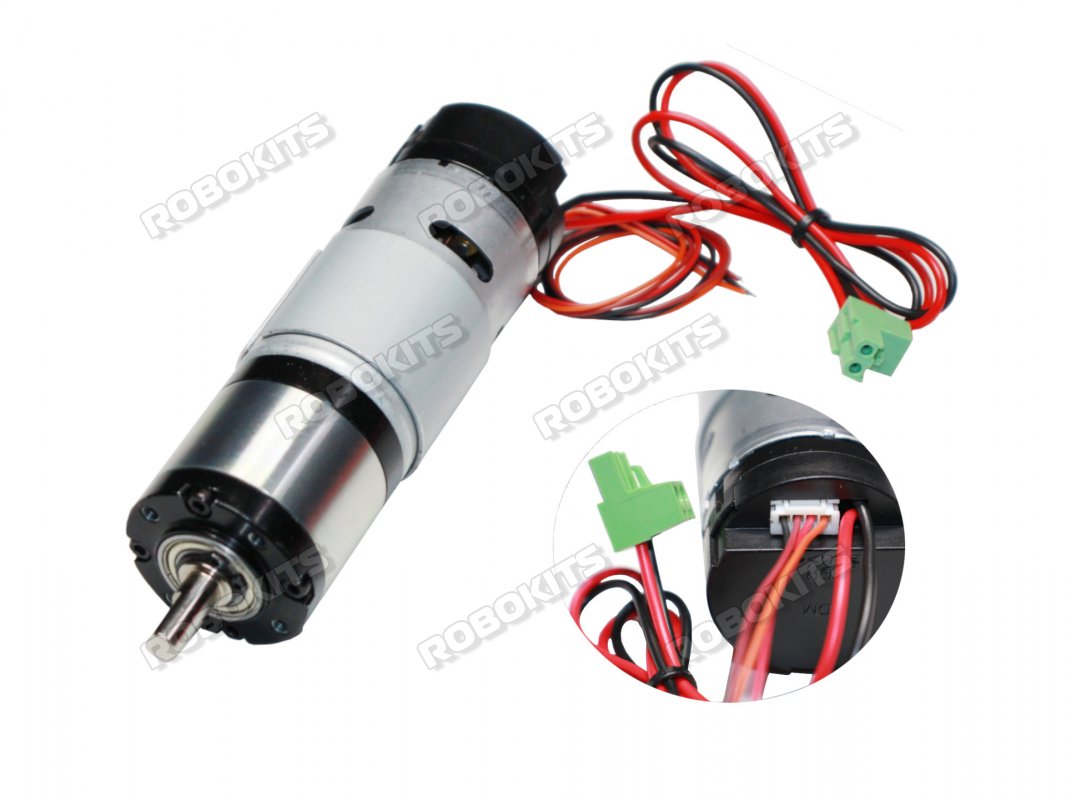 Mega Torque DC Planetary Geared Encoder Servo Motor 250W 200RPM 18VDC 140Kgcm