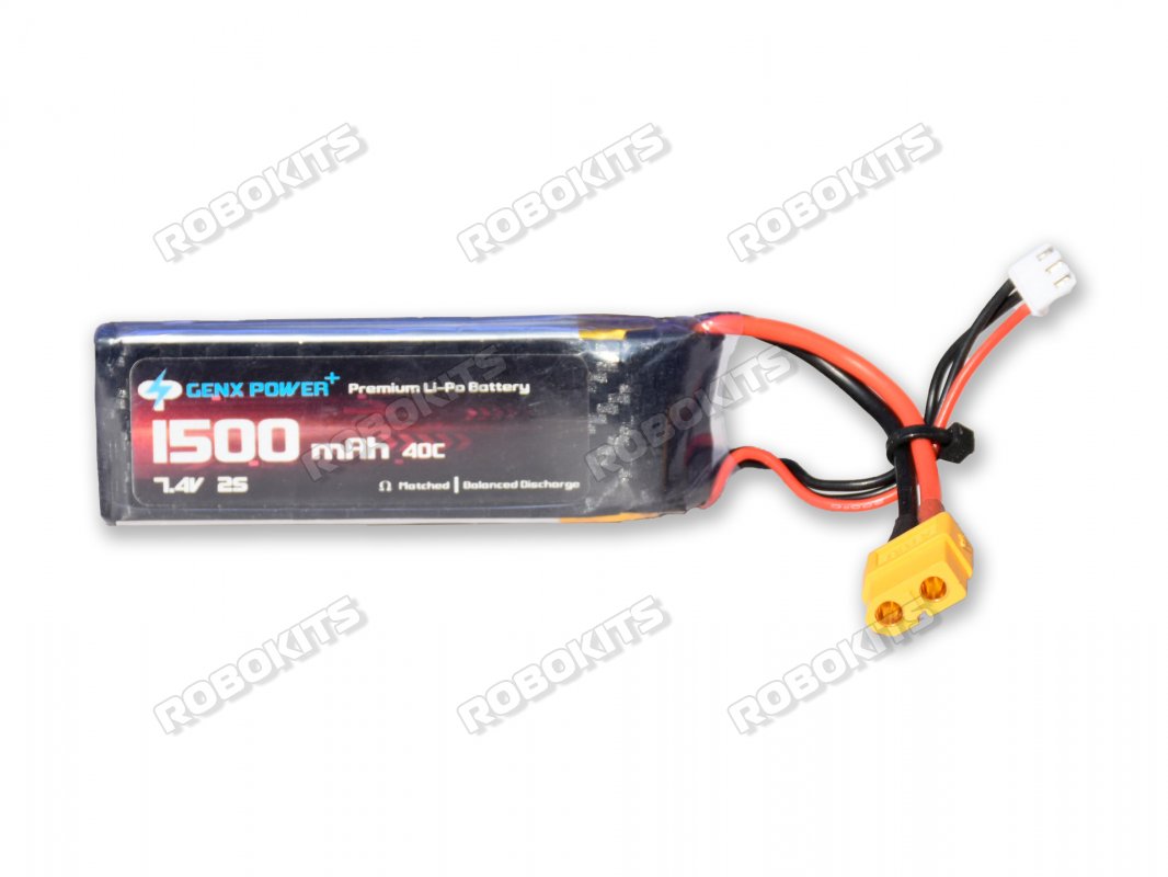 GenX 7.4V 2S 1500mAh 40C / 80C Premium Lipo Lithium Polymer Battery