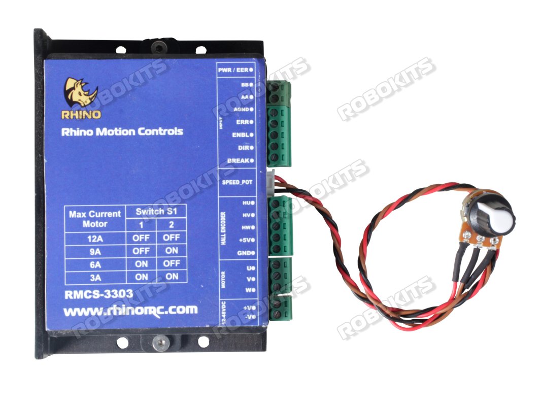 Rhino Industrial 300W Brushless DC Motor Drive (BLDC) with RTU Modbus