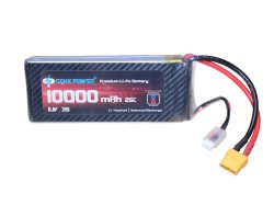 GenX 11.1V 3S 10000mAh 25C / 50C Premium Lipo Lithium Polymer Battery with XT-90 Connector