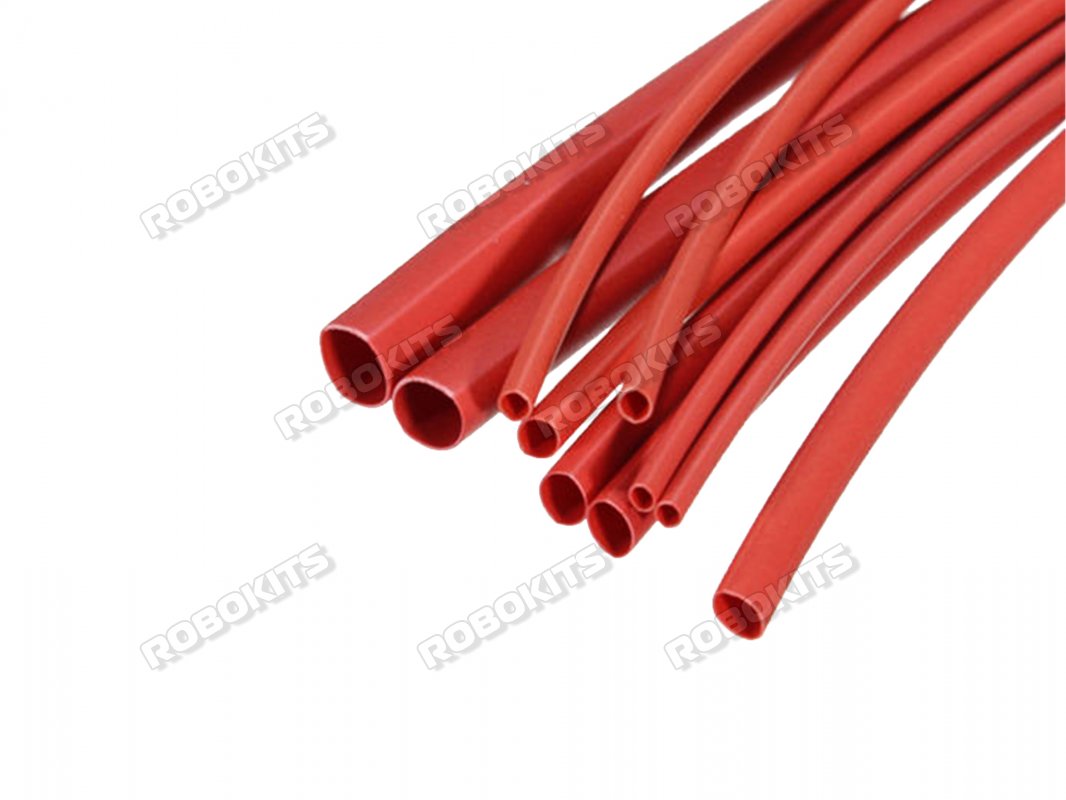 Heat Shrink Sleeve 4 mm Red Premium Quality Industrial Grade WOER (HST) MOQ 2 meter - Click Image to Close