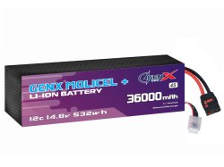 GenX Molicel+ 14.8V 4S8P 36000mah 12C/20C Premium Lithium Ion Rechargeable Battery