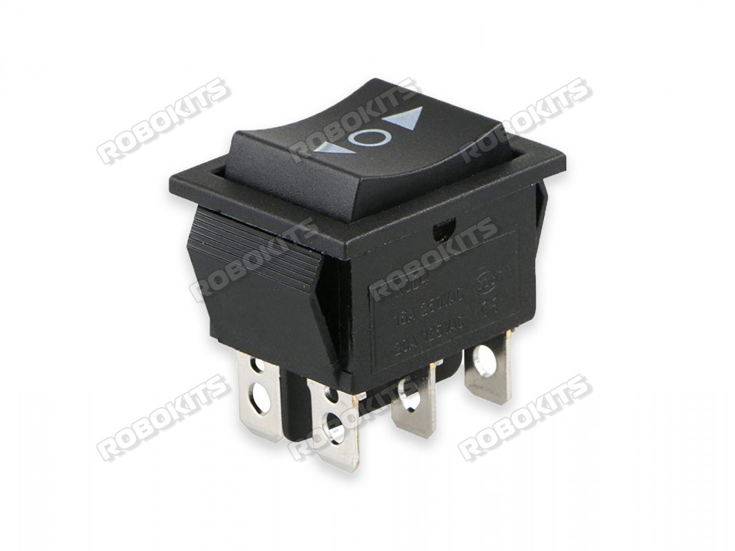 DPDT Rocker Momentary Switch - Click Image to Close