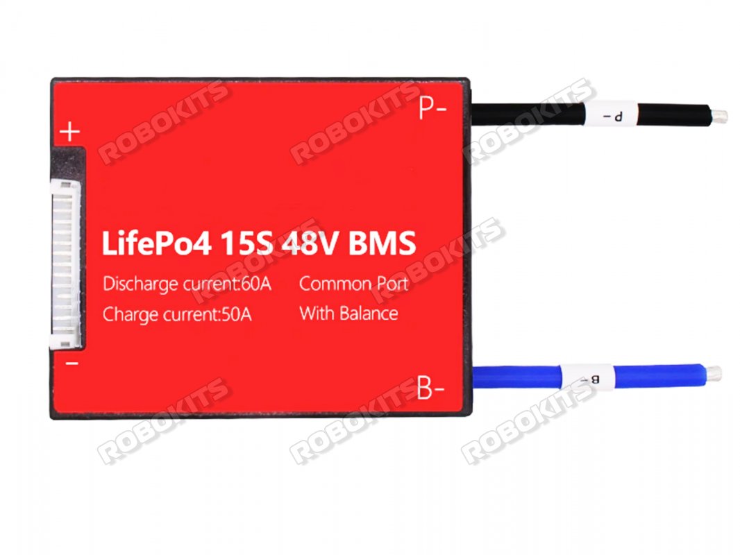Lifepo4 15S 60A Balance Common Port Bms 3.2v LifePo4 cell - 48V battery - Click Image to Close