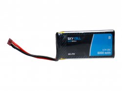 Skycell 3.7V 1S 8000mah 25C (Lipo) Lithium Polymer Rechargeable Battery