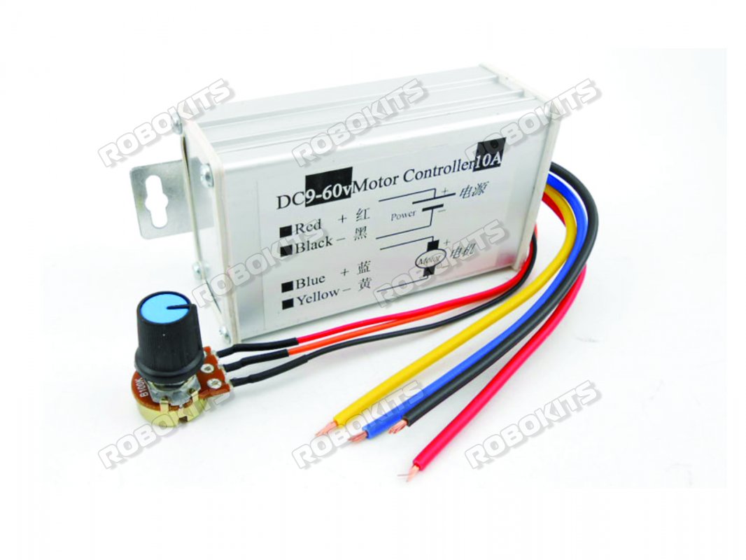 Universal DC9-60V 10A Motor Controller with PWM Speed Control Switch - Click Image to Close