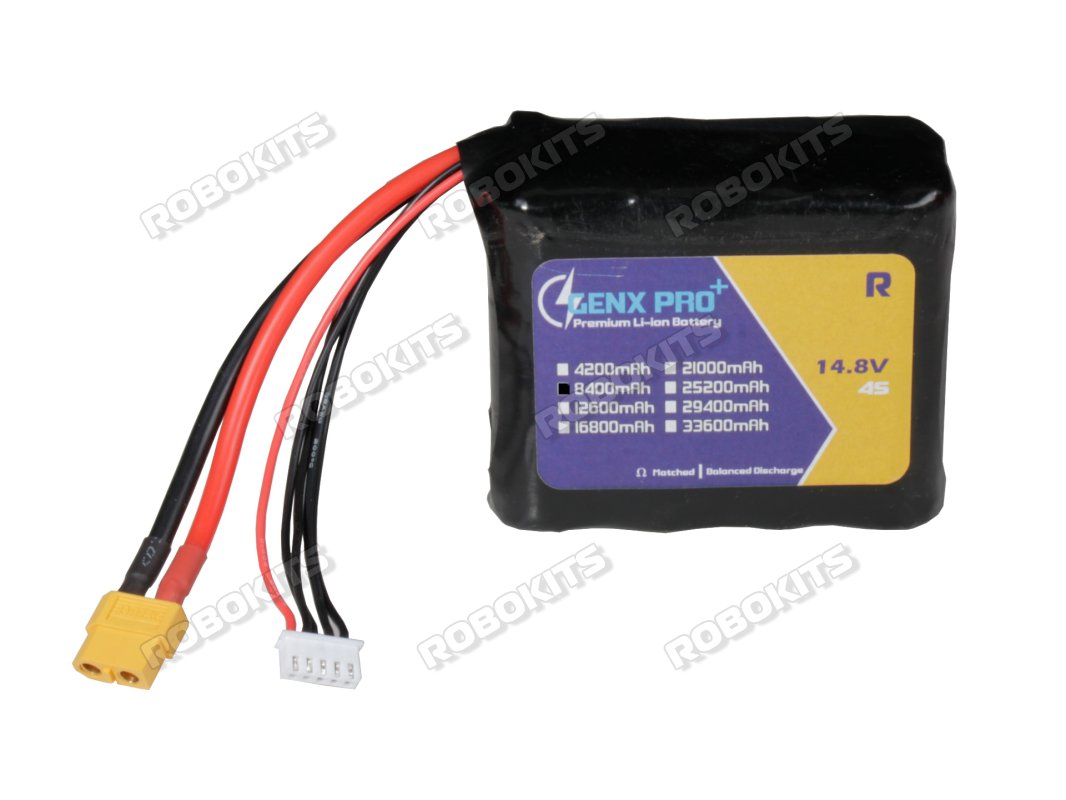 GenX Pro 14.8V 4S2P 8400mAh 60A/80A Discharge Premium Lithium Ion Rechargable Battery - Click Image to Close