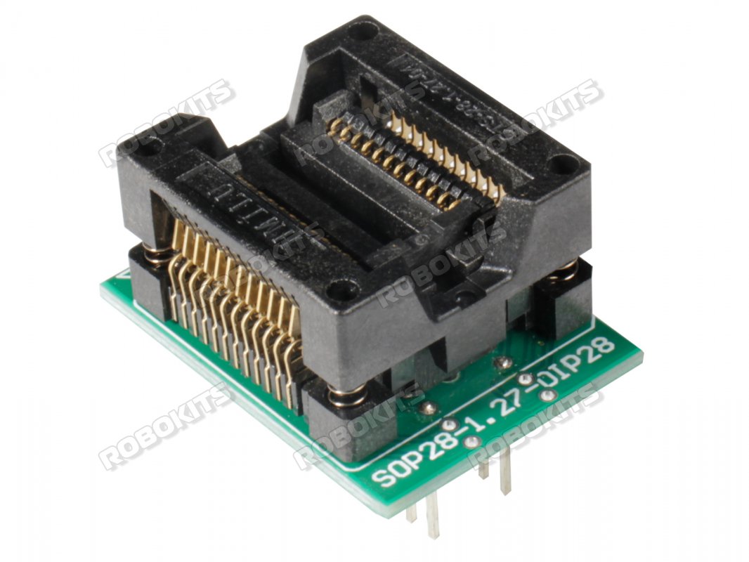 Programming Socket for SOP24 to 24pin Breakout with 7.5mm IC Width and 1.27mm Pitch