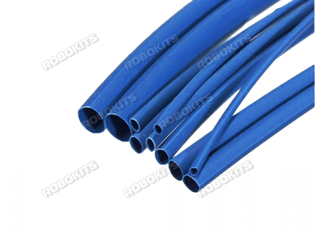 Heat Shrink Sleeve 2 mm Blue Premium Quality Industrial Grade WOER (HST) MOQ 3 meter - Click Image to Close