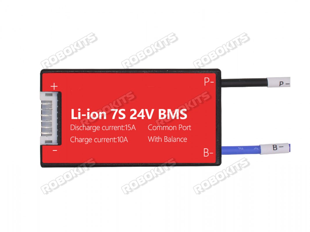 7S 15A 24V BMS Balance Common Port Charge Protection Board 3.7 Li-ion Cell  7S 15A 24V BMS Balance Common Port Charge Protection Board 3.7 Li-ion Cell  [RKI-2730] - ₹1,100.00 : Robokits India