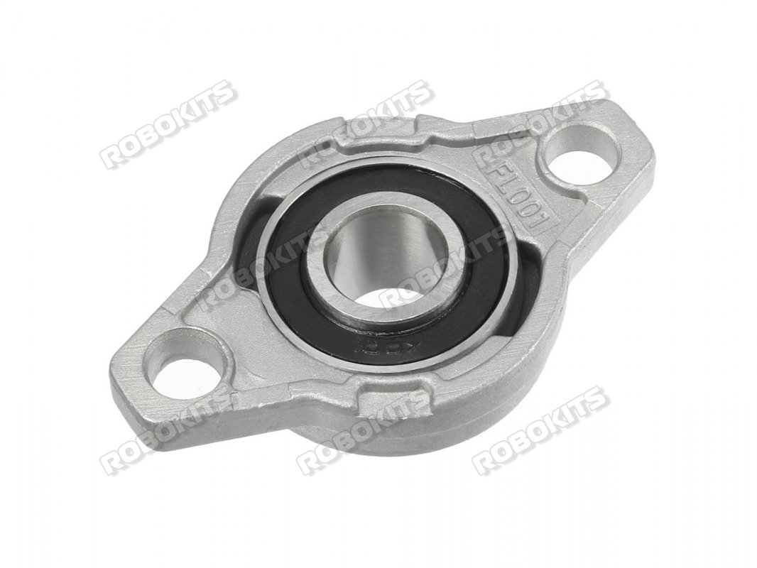 Astro KFL001 12mm Inner diameter High Quality Zinc Alloy Pillow Block Flange Bearing - Click Image to Close