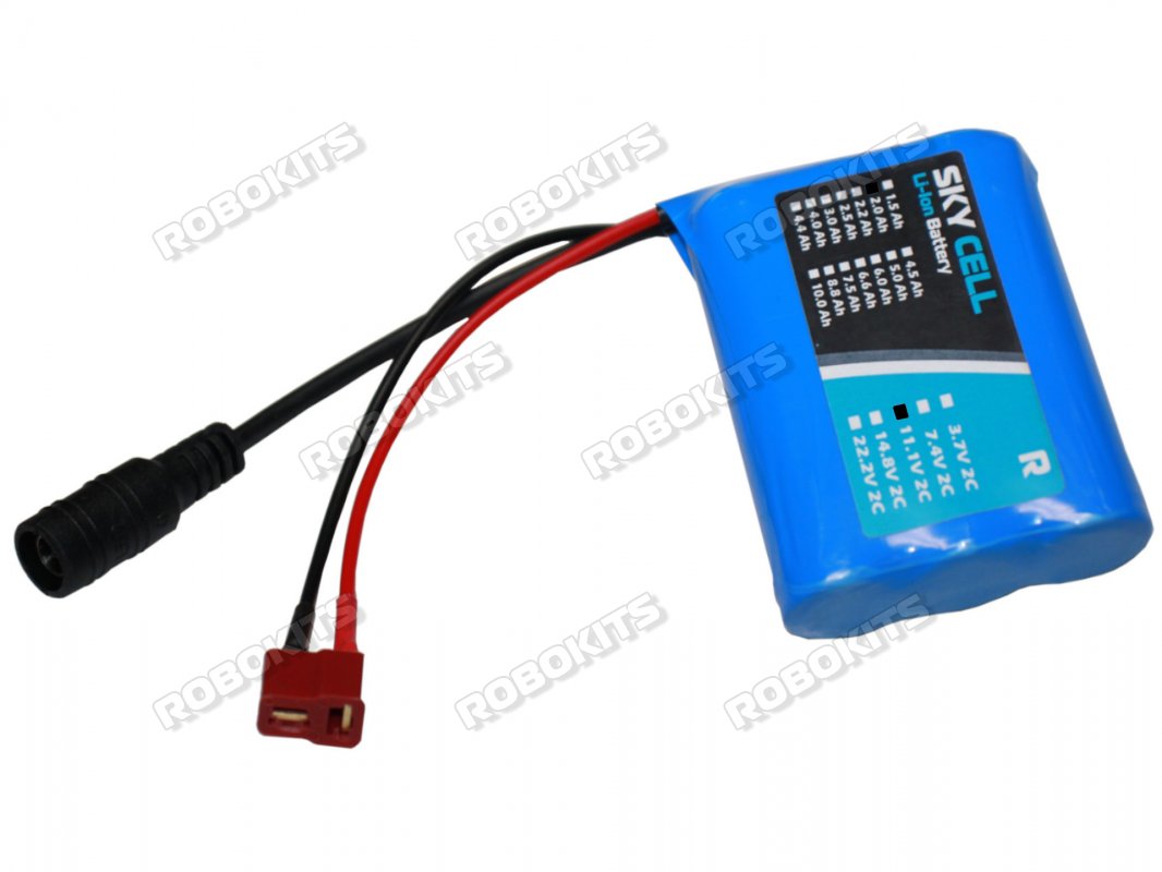 Li-Ion 11.1V 2000mAh (2C) With inbuilt Charger-Protection