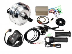 E-Bike 36V 250W 300RPM BLDC Hub Motor with Pedal Assist Compatible Controller Full Kit