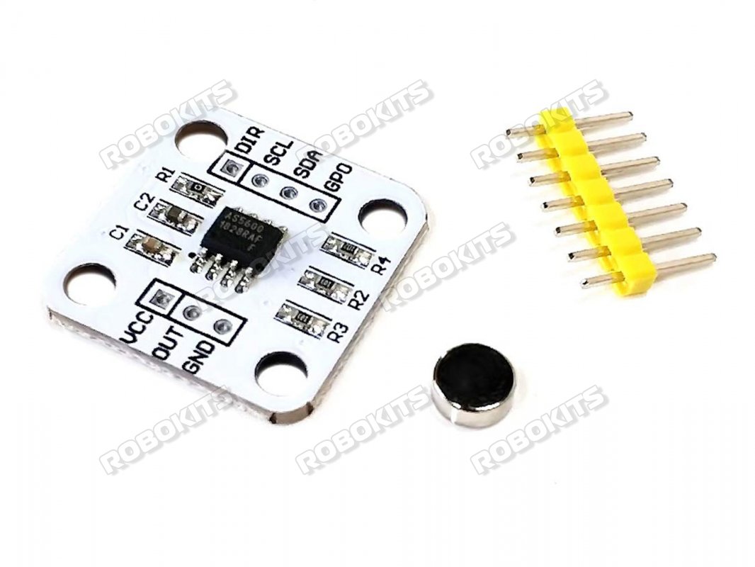 AS5600 Absolute Encoder 12 Bit Precision Angle Measurement Sensor with Magnet Wheel