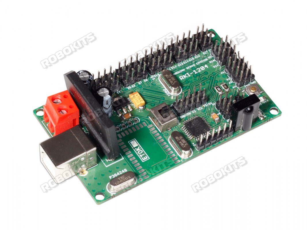 Uno R3 based USB 18 Servo Controller compatible with Arduino - Click Image to Close