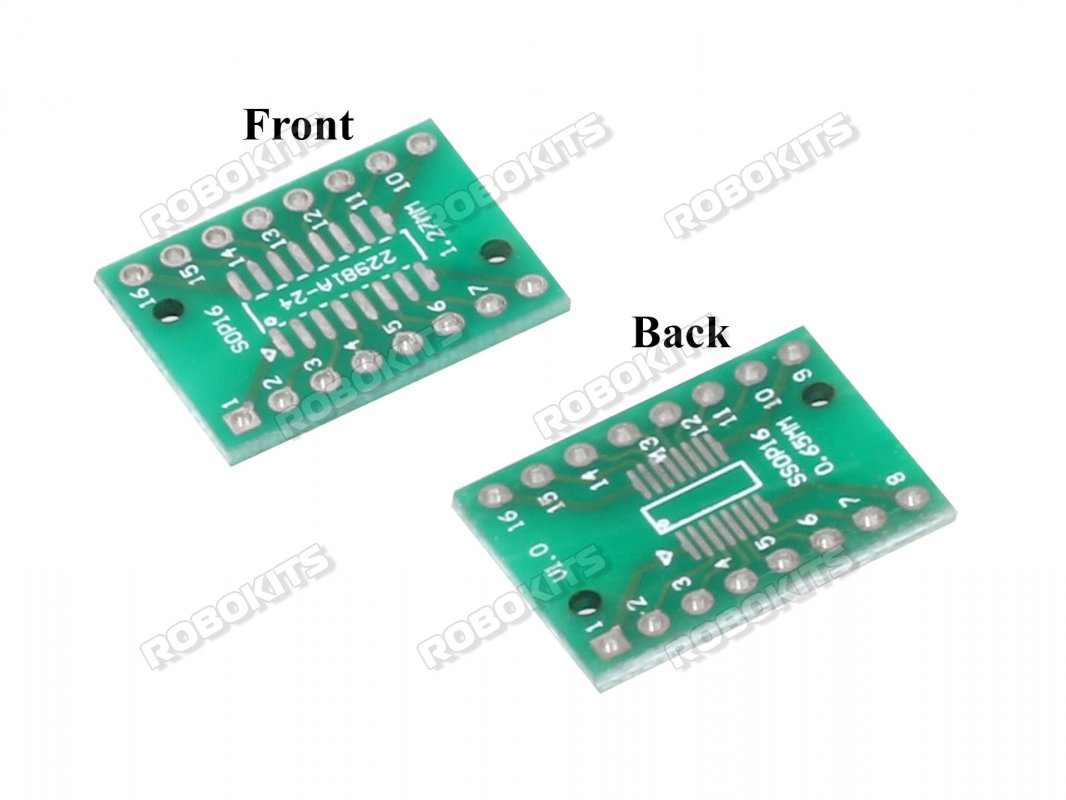 TSSOP/SSOP/SO/SOP/SOIC 8/14/16 pin Breakout board - Click Image to Close