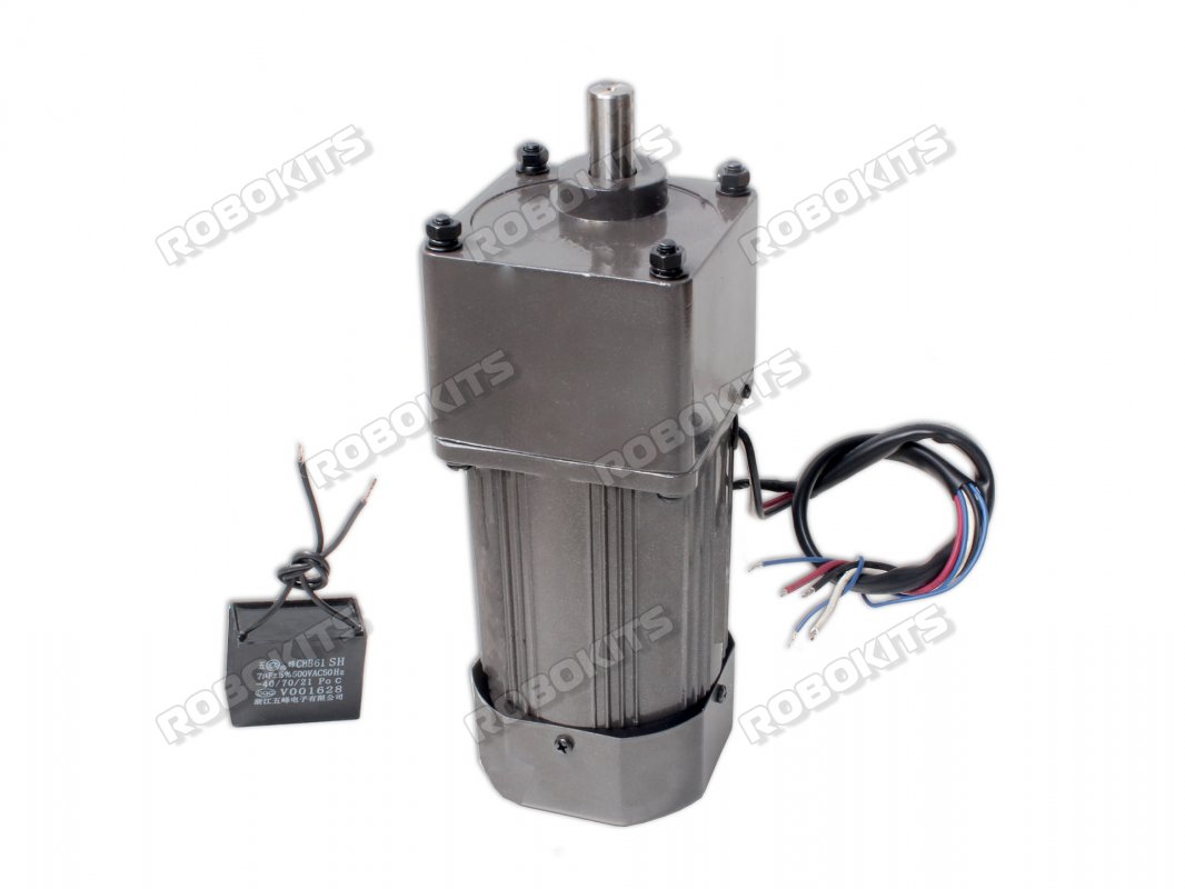 AC Geared Motor 8RPM 120W 200Kg-cm Torque with Tachometer