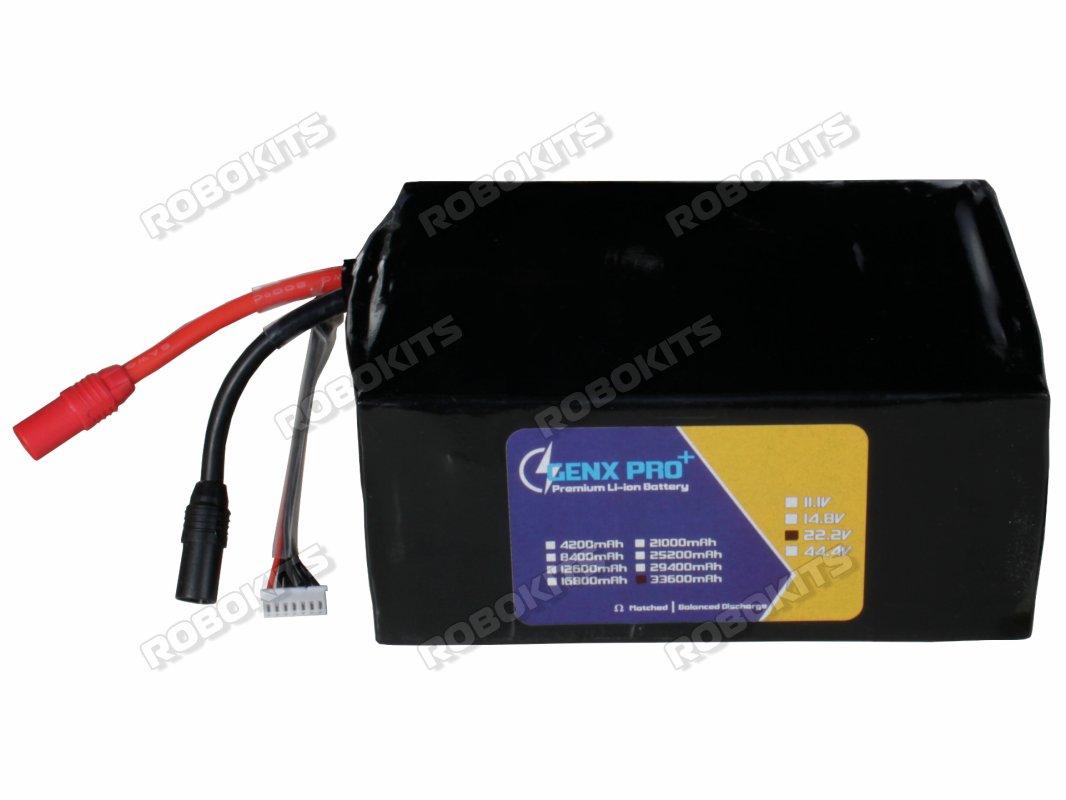 GenX Pro 22.2V 6S8P 33600mAh 240A/320A Discharge Premium Lithium Ion Rechargable Battery