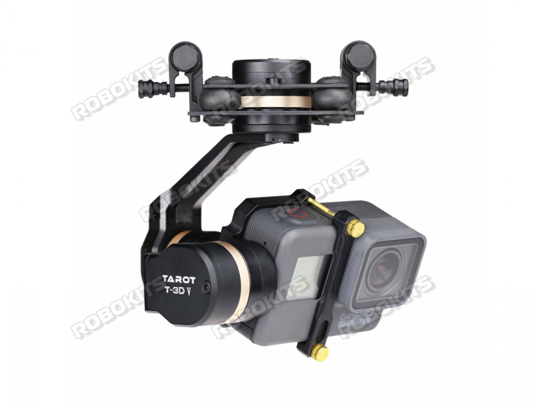 Tarot TL3T05 Gopro T-3D V Metal 3-Axis Brushless Gimbal for Gopro Hero 5/6 Camera - Click Image to Close