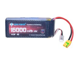 GenX 14.8V 4S 16000mAh 25C / 50C Premium Lipo Battery with Antispark XT90s connector
