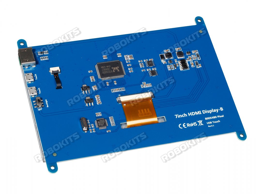 Raspberry Pi HDMI 7 Inch LCD Capacitive Touchscreen 10point Touch 800 x 480 - Click Image to Close