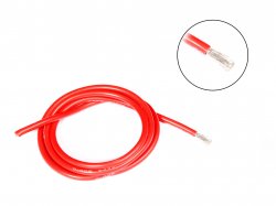 High Temperature Super Flexible Grade Silicone Wire 12AWG (1 meter Red)