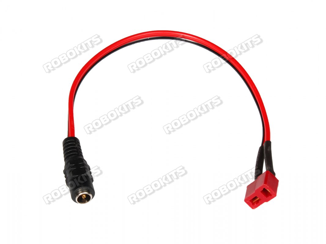 T Type Female to DC Jack Female Plug Connector - Click Image to Close