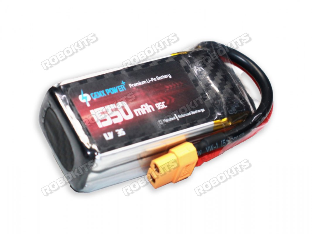GenX 11.1V 3S 1550mAh 95C / 190C Premium Lipo Lithium Polymer Battery