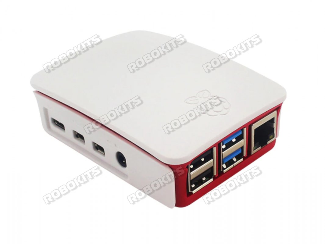 Raspberry Pi 4 Case Red & White - Click Image to Close