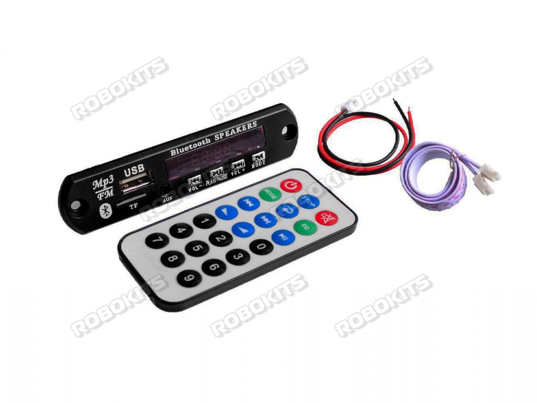 Bluetooth WAV/WMA/MP3 decoding board Inbuilt USB/ FM/ Memory Card Slot and Remote - Click Image to Close