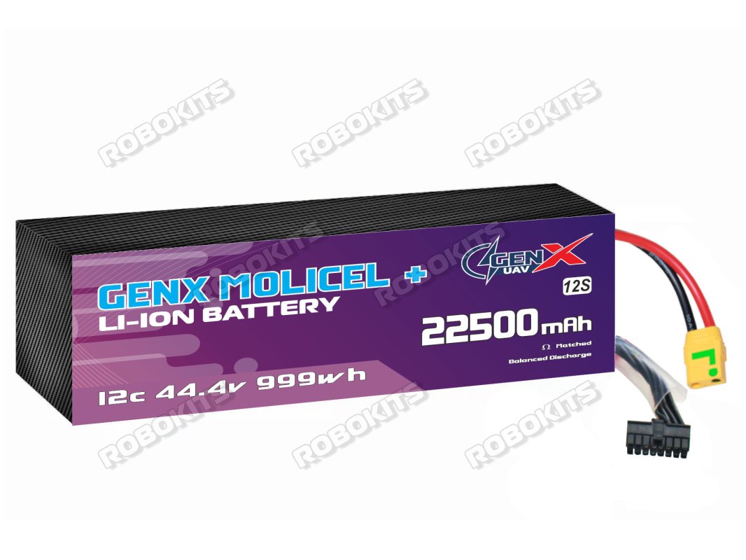 GenX Molicel+ 44.4V 12S5P 22500mah 12C/20C Premium Lithium Ion Rechargeable Battery