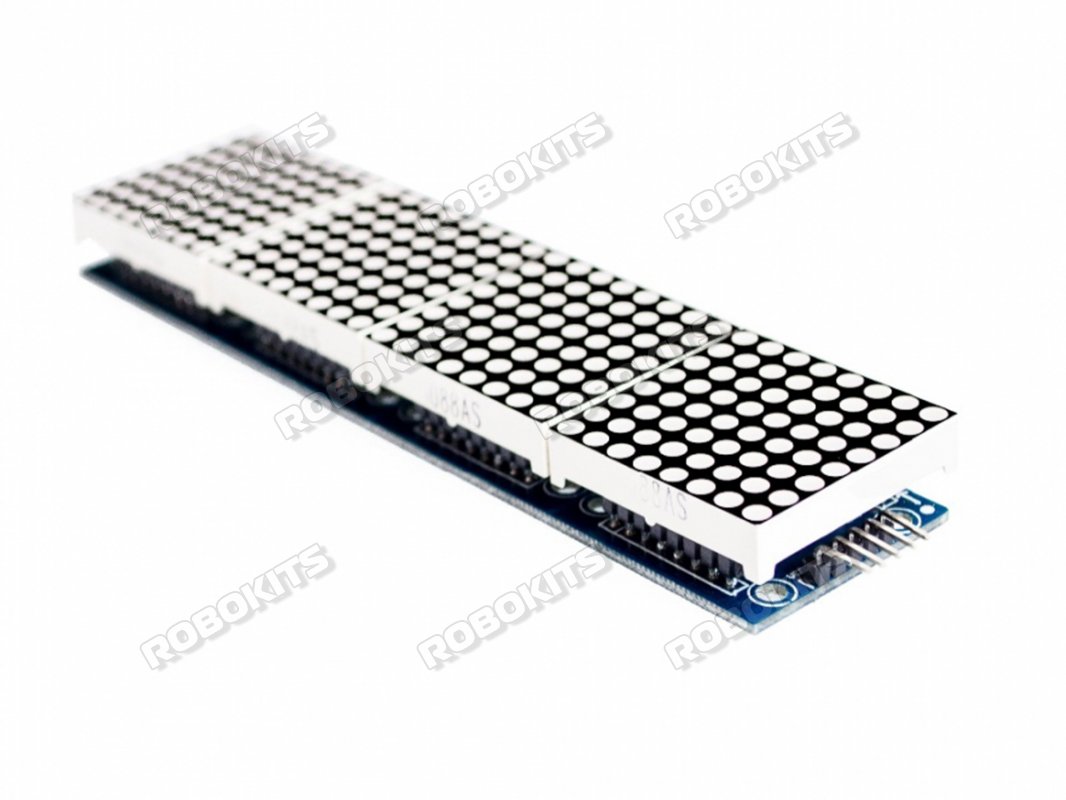 MAX7219 Dot Led Matrix Module 4 In 1 Display with 5P Line Module - Click Image to Close