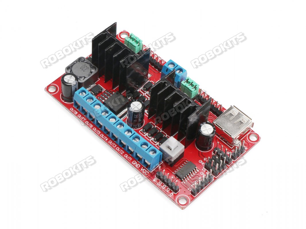 L298N V3 four DC 5V-30V 2A motor driver - Click Image to Close