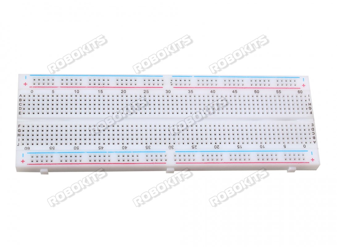 Breadboard 830 Points Rectangular for Solderless Prototyping - Click Image to Close