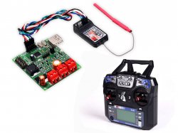 FLYSKY FS-I6 6CH 2.4GHZ TX with receiver and Dual 20A DC driver
