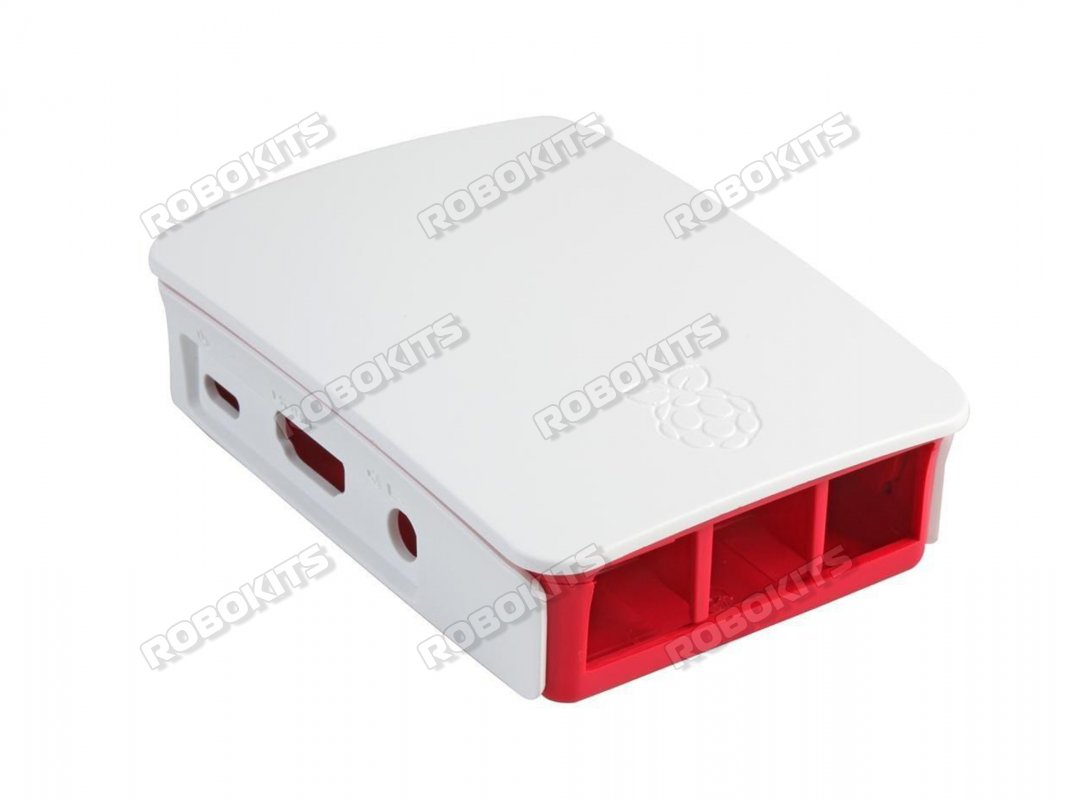 White And Red Case Enclosure for Raspberry PI 3B+
