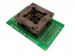 Programming Socket for QFP44 to 44pin Breakout with 10x10mm IC Width and 0.8mm Pitch