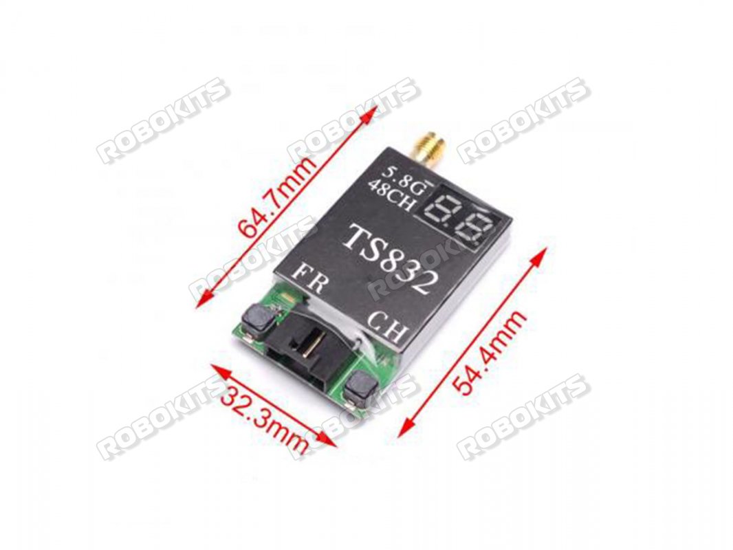 TS832 5.8G 600mW AV Transmitter + 5.8G RC832H Receiver - Click Image to Close