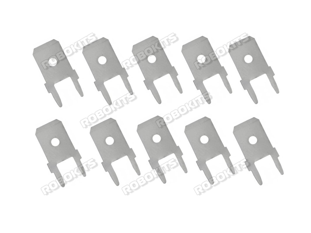 0.250" (6.35mm) Quick Connect Male Solder Connector (Non-Insulated) MOQ 10pcs