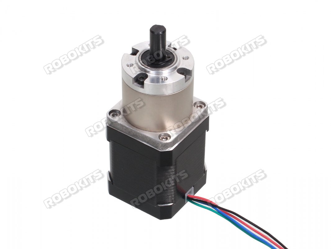 NEMA17 PLANETARY GEARED STEPPER MOTOR 60KGCM NEMA17 PLANETARY GEARED  STEPPER MOTOR 60KGCM [RMCS-2008] - ₹2,450.00 : Robokits India, Easy to use,  Versatile Robotics & DIY kits