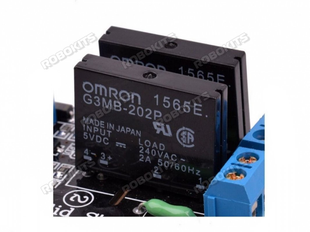 5V 2 Channel Solid State Relay Module 240V 2A Output with Resistive Fuse - Click Image to Close