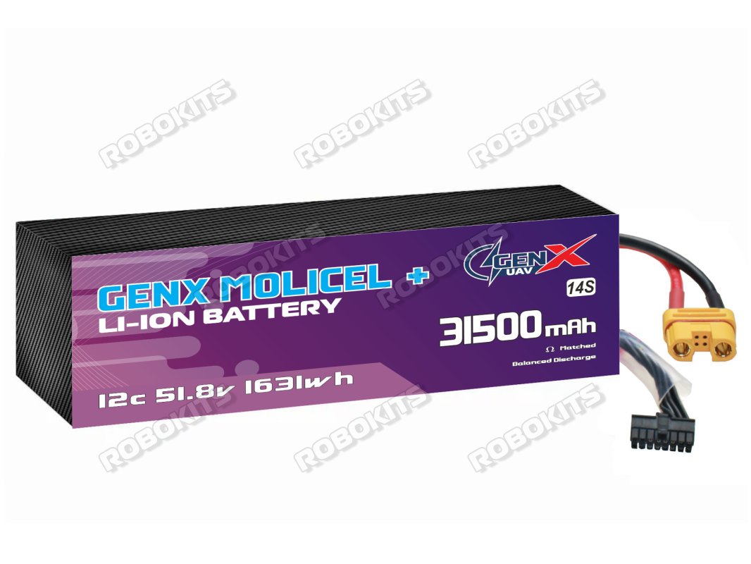 GenX Molicel+ 51.8V 14S7P 31500mah 12C/20C Premium Lithium Ion Rechargeable Battery - Click Image to Close