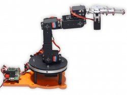 Robotic Arm 6 DOF Aluminium Clamp without Electronics DIY Kit