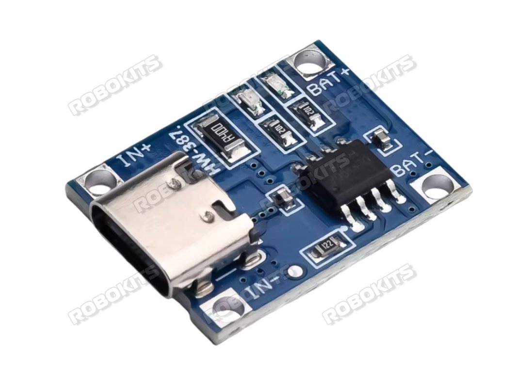 TP4056 1A 5V Li-Ion Battery Charge/Discharge Protection Module (Type C USB)