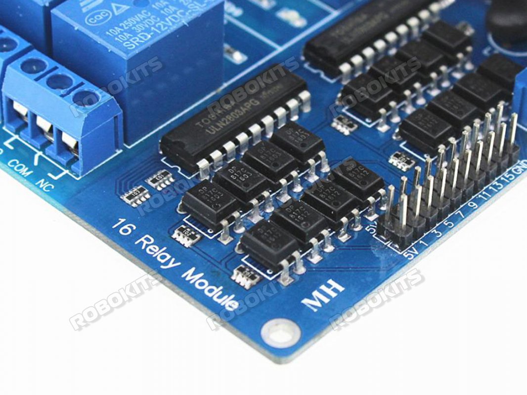 Opto-Isolated 16 Channel 5V Relay Board LM2596 Power Supply - Click Image to Close