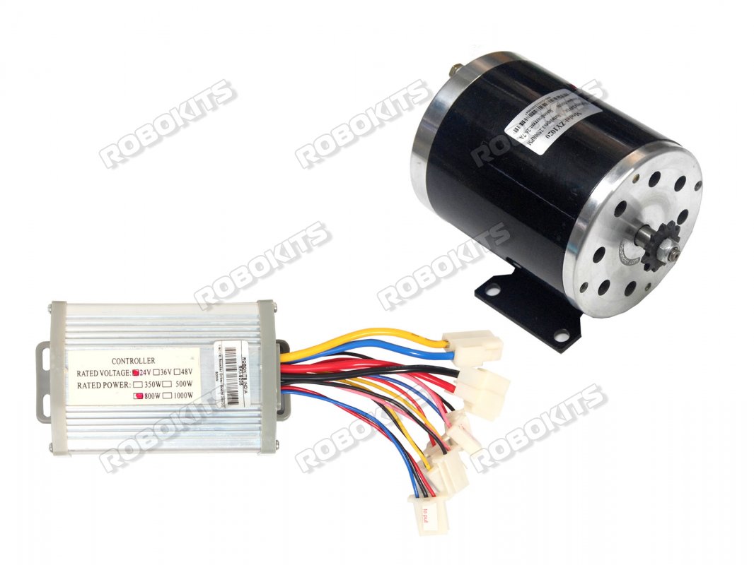 E-BIKE DC MOTOR MY1020 24V 2750RPM 500W WITH CONTROLLER