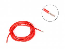 High Temperature Super Flexible Grade Silicone Wire 16AWG (1 meter Red)